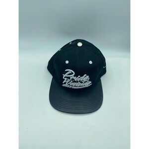 Pride Of The Westside Snapback Hat Mens Black White Script Logo Flat Brim Cap